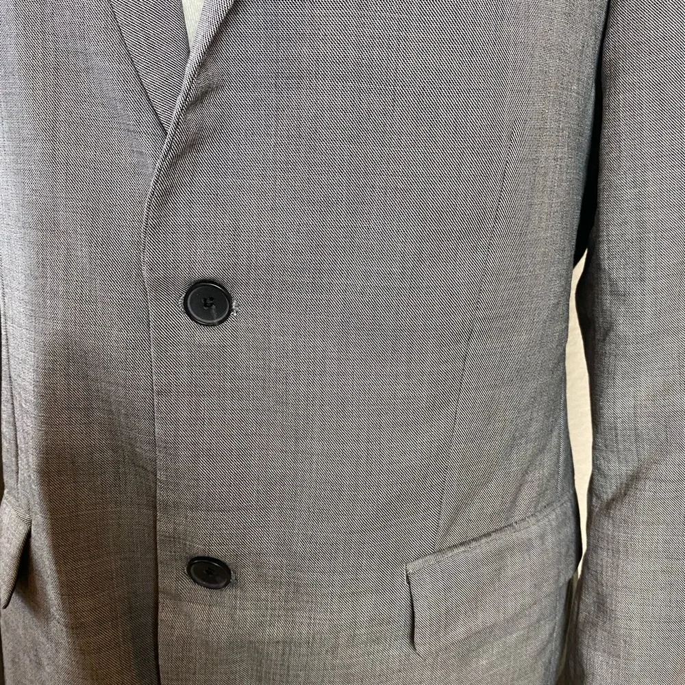 Theory Rodolf CF Grey Wool Two Button Single Breasted Blazer Size 38R